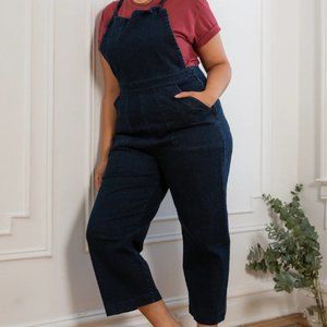 Loup dark indigo knot overalls